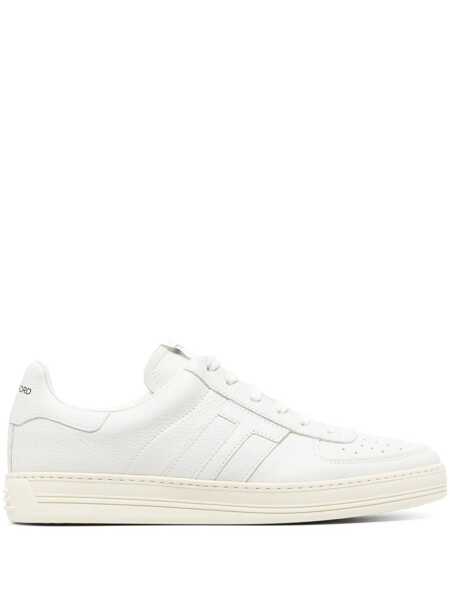 Sneakers Tom Ford Tom Ford Leather Logo Sneakers White Barbati (BM 16513062) 1