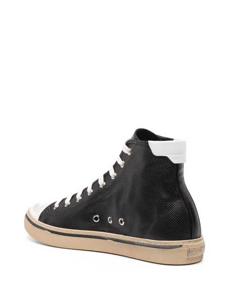 Sneakers Saint Laurent Saint Laurent Malibu Leather Sneakers Black Barbati (BM 16513638) 3