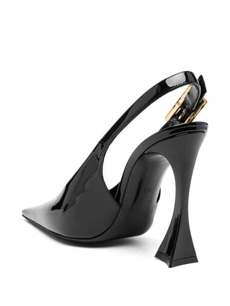 Pantofi cu toc Saint Laurent Saint Laurent Dune Leather Slingback Pumps Black Femei (BM 16513710) 3