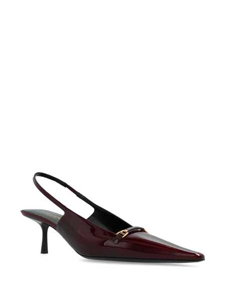 Pantofi cu toc Saint Laurent Saint Laurent Carine Leather Slingback Pumps Burgundy Femei (BM 16513716) 2