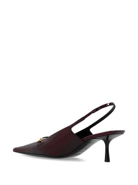 Pantofi cu toc Saint Laurent Saint Laurent Carine Leather Slingback Pumps Burgundy Femei (BM 16513716) 3