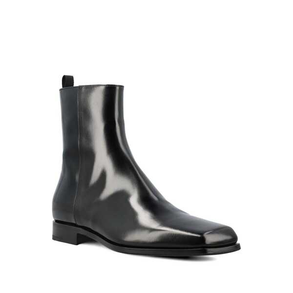 Bocanci casual Prada Prada Leather Boots Black Barbati (BM 16514694) 2