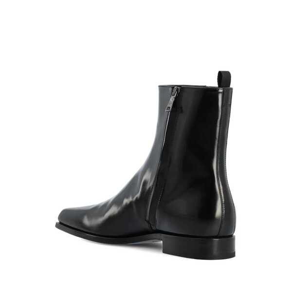 Bocanci casual Prada Prada Leather Boots Black Barbati (BM 16514694) 3