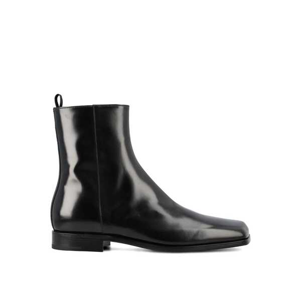 Bocanci casual Prada Prada Leather Boots Black Barbati (BM 16514694) 1