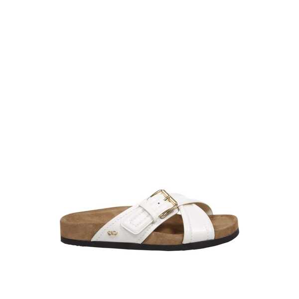 Sandale Valentino Garavani Valentino Garavani Leather Flat Sandals White Femei (BM 16514703) 1