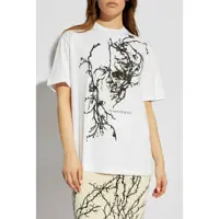 Tricouri Alexander McQueen Dama - Tricouri Alexander McQueen Alexander McQueen White Cotton T-Shirt WHITE Femei (BM 16522257) - B-mall.ro