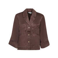 Tricouri GANNI Brown Shirts Femei