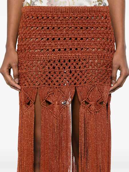 Fuste ALANUI Alanui Skirts BROWN Femei (BM 16533699) 5