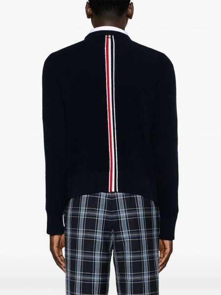 Pulovere Thom Browne Thom Browne Rwb Sweater BLUE Barbati (BM 16534530) 4
