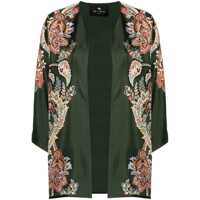 Geci Etro Silk Twill Kesa With Print Femei