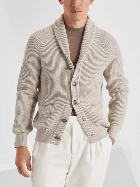 Cardigane Brunello Cucinelli Ribbed Cardigan JUTA Barbati (BM 16538784) 3
