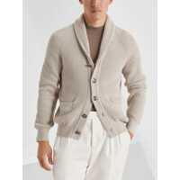 Pulovere Brunello Cucinelli pentru Barbati - Cardigane Brunello Cucinelli Ribbed Cardigan JUTA Barbati (BM 16538784) - B-mall.ro