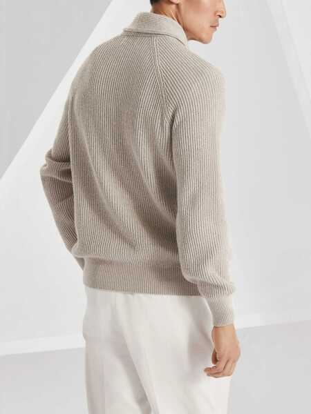 Cardigane Brunello Cucinelli Ribbed Cardigan JUTA Barbati (BM 16538784) 4
