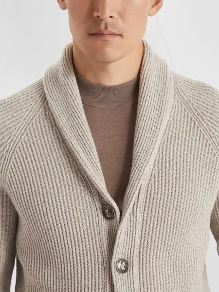 Cardigane Brunello Cucinelli Ribbed Cardigan JUTA Barbati (BM 16538784) 5
