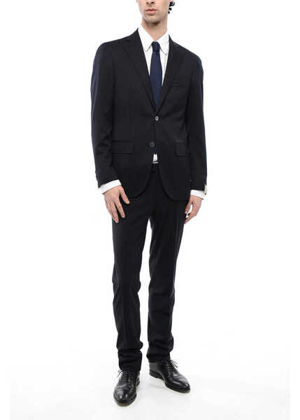 Sacouri CORNELIANI Virgin Wool Sartoria Slim Fit Blazer Blue Barbati (BM 16538991) 4