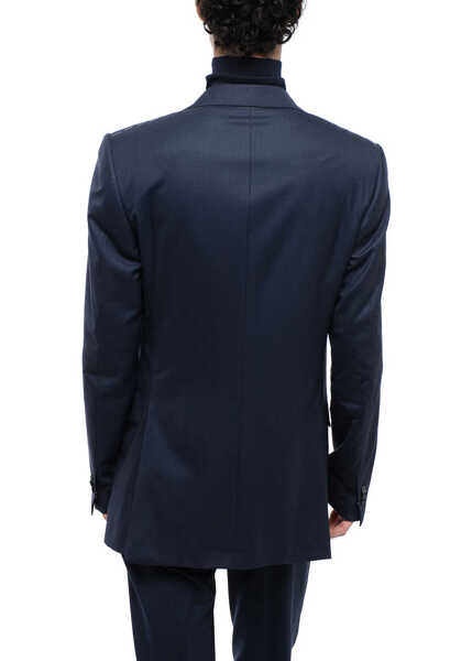 Sacouri CORNELIANI Virgin Wool Leader Blazer With Flap Pockets Blue Barbati (BM 16538994) 2