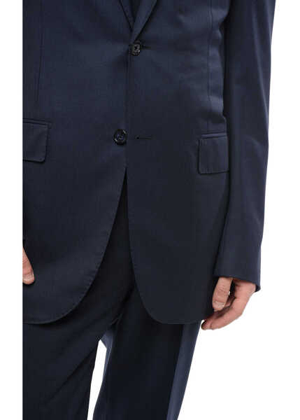 Sacouri CORNELIANI Virgin Wool Leader Blazer With Flap Pockets Blue Barbati (BM 16538994) 3