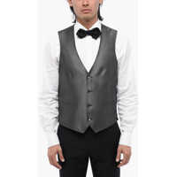 Veste costum CORNELIANI Two-Tone Silk Waistcoat