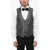 CORNELIANI Two-Tone Silk Waistcoat Black