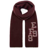 Esarfe ELISABETTA FRANCHI ROUGE NOIR RIBBED SCARF Femei
