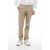 CORNELIANI Id Stretch Cotton Chinos Pants With Belt Loops Beige