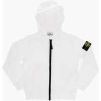 Bluze de trening Brushed Cotton Sweatshirt With Hood And Zip Closure Baieti