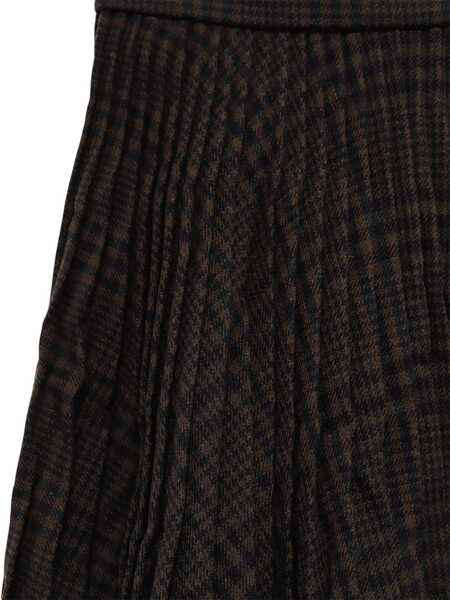 Fuste casual Balenciaga Pleated Skirt. BROWN Femei (BM 16539612) 3