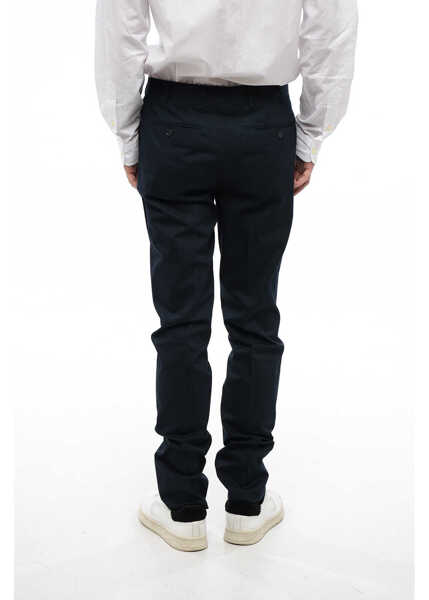 Pantaloni eleganti CORNELIANI Cc Collection Cotton Right Pants Blue Barbati (BM 16539738) 2