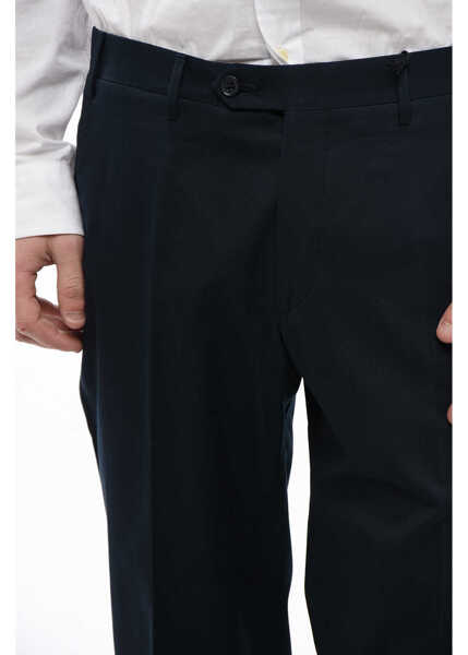 Pantaloni eleganti CORNELIANI Cc Collection Cotton Right Pants Blue Barbati (BM 16539738) 3