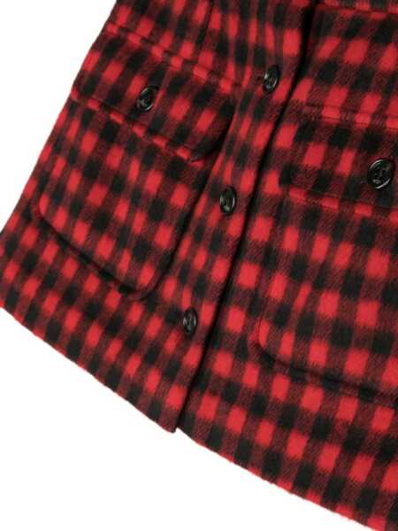 Fuste N21 Kids Buffalo Checked Wool Blend Skirt With Front Buttoning Black Fete (BM 16539927) 3