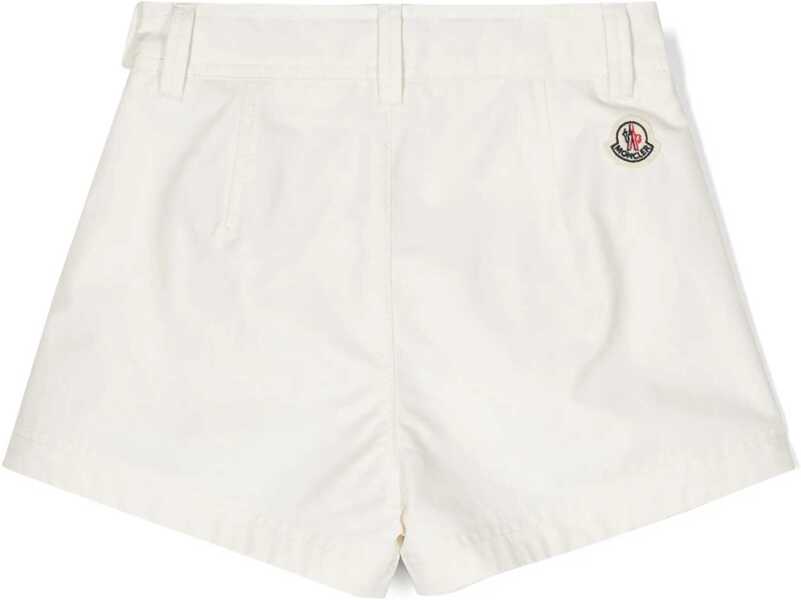 Pantaloni scurti Moncler Cotton And Nylon Shorts With Doble Pockets White Baieti (BM 16539987) 2