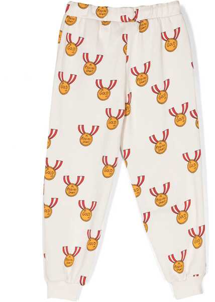 Pantaloni de trening MINI RODINI All-Over Printed Cotton Joggers Beige Baieti (BM 16540008) 2