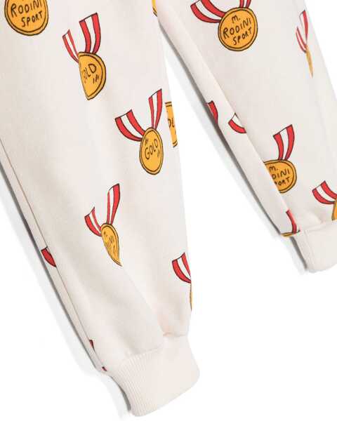 Pantaloni de trening MINI RODINI All-Over Printed Cotton Joggers Beige Baieti (BM 16540008) 3