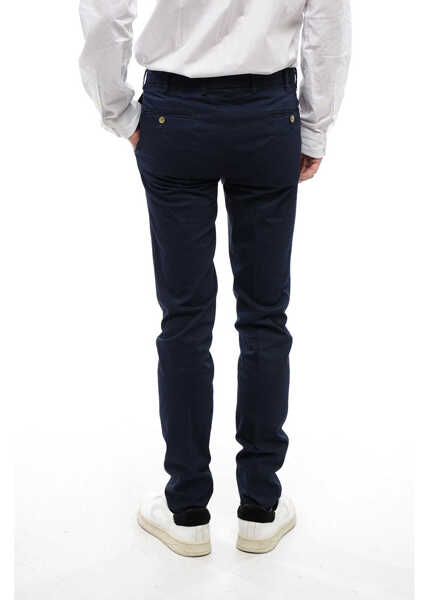 Pantaloni casual CORNELIANI Id Chino Pants With Welt Pockets Blue Barbati (BM 16540122) 2