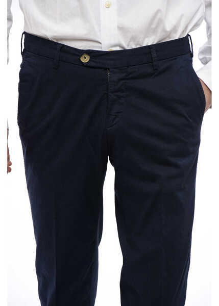 Pantaloni casual CORNELIANI Id Chino Pants With Welt Pockets Blue Barbati (BM 16540122) 3
