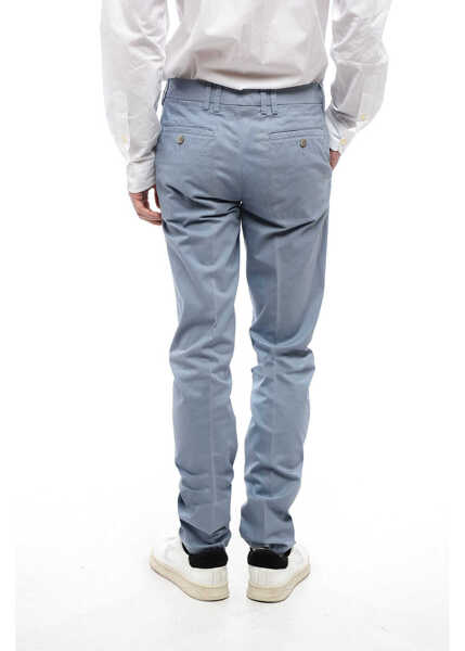 Pantaloni casual CORNELIANI Id Pinstriped Chino Pants Light Blue Barbati (BM 16540185) 2