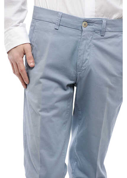 Pantaloni casual CORNELIANI Id Pinstriped Chino Pants Light Blue Barbati (BM 16540185) 3