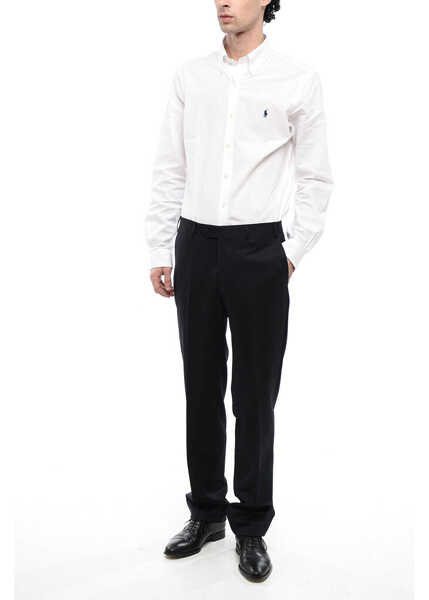 Pantaloni casual CORNELIANI Flush Pocketed Mantua Virgin Wool Pants Blue Barbati (BM 16540257) 4