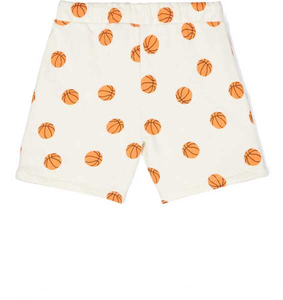 Pantaloni scurti MINI RODINI All-Over Printed Cotton Shorts Beige Baieti (BM 16540278) 2