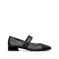 Balerini Tory Burch Mary Jany Ballerina In Polka Dot Mesh Femei
