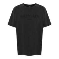 Tricouri T-Shirt With Vintage Balmain Embroidery Barbati