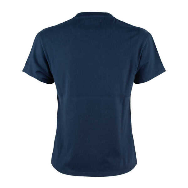 Tricouri Mc2 Saint Barth MC2 Saint Barth Blue Cotton T-Shirt With Aprs Ski Embroidery BLUE Femei (BM 16543215) 2