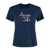Mc2 Saint Barth MC2 Saint Barth Blue Cotton T-Shirt With Après Ski Embroidery BLUE