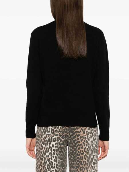 Pulovere Mc2 Saint Barth MC2 Saint Barth Black Sweater With Adoro Print Black Femei (BM 16544166) 4