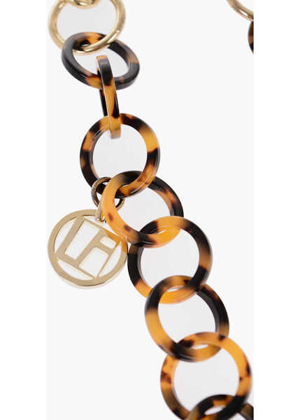 Ochelari de soare LINDA FARROW Chain Glasses Holder With Golden Pendants Brown Femei (BM 16545204) 2