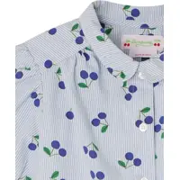Bluze pentru Barbati - Bluze Bonpoint Awning Striped Blouse With All-Over Cherry Print Light Blue Barbati (BM 16545267) - B-mall.ro