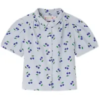 Bluze Awning Striped Blouse With All-Over Cherry Print Barbati