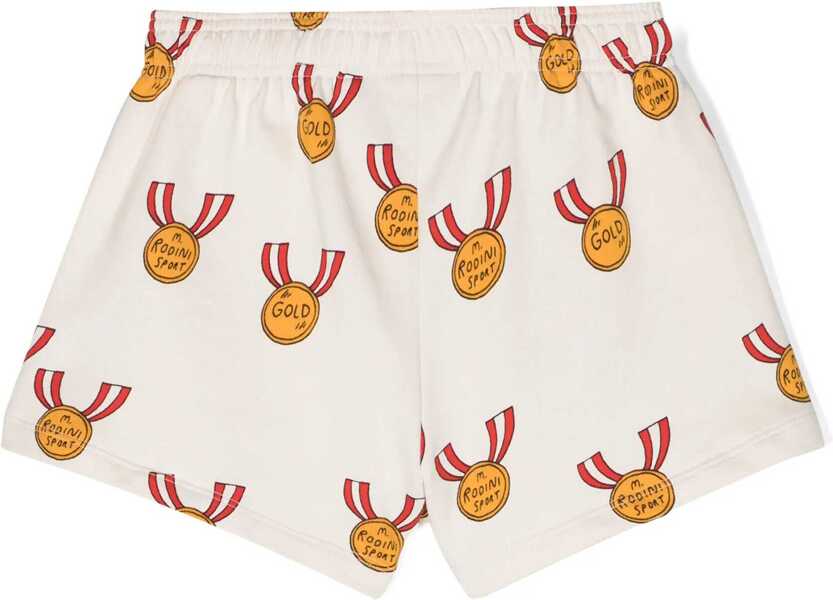 Pantaloni scurti MINI RODINI All-Over Printed Cotton Shorts Beige Baieti (BM 16545282) 2