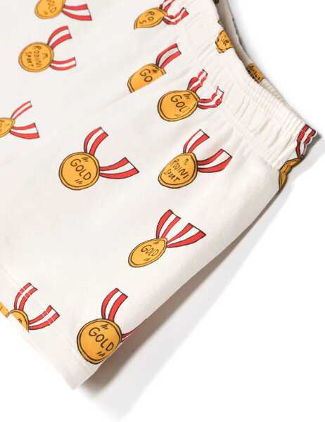 Pantaloni scurti MINI RODINI All-Over Printed Cotton Shorts Beige Baieti (BM 16545282) 3