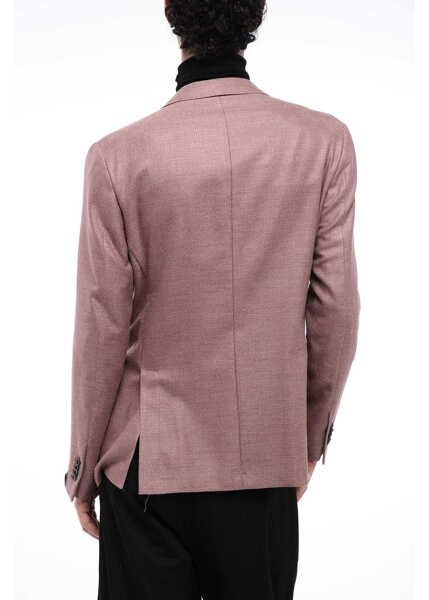 Sacouri elegante CORNELIANI Silk And Virgin Wool Side Vents Notch Lapel Gate 2-Button Bl Pink Barbati (BM 16545297) 2